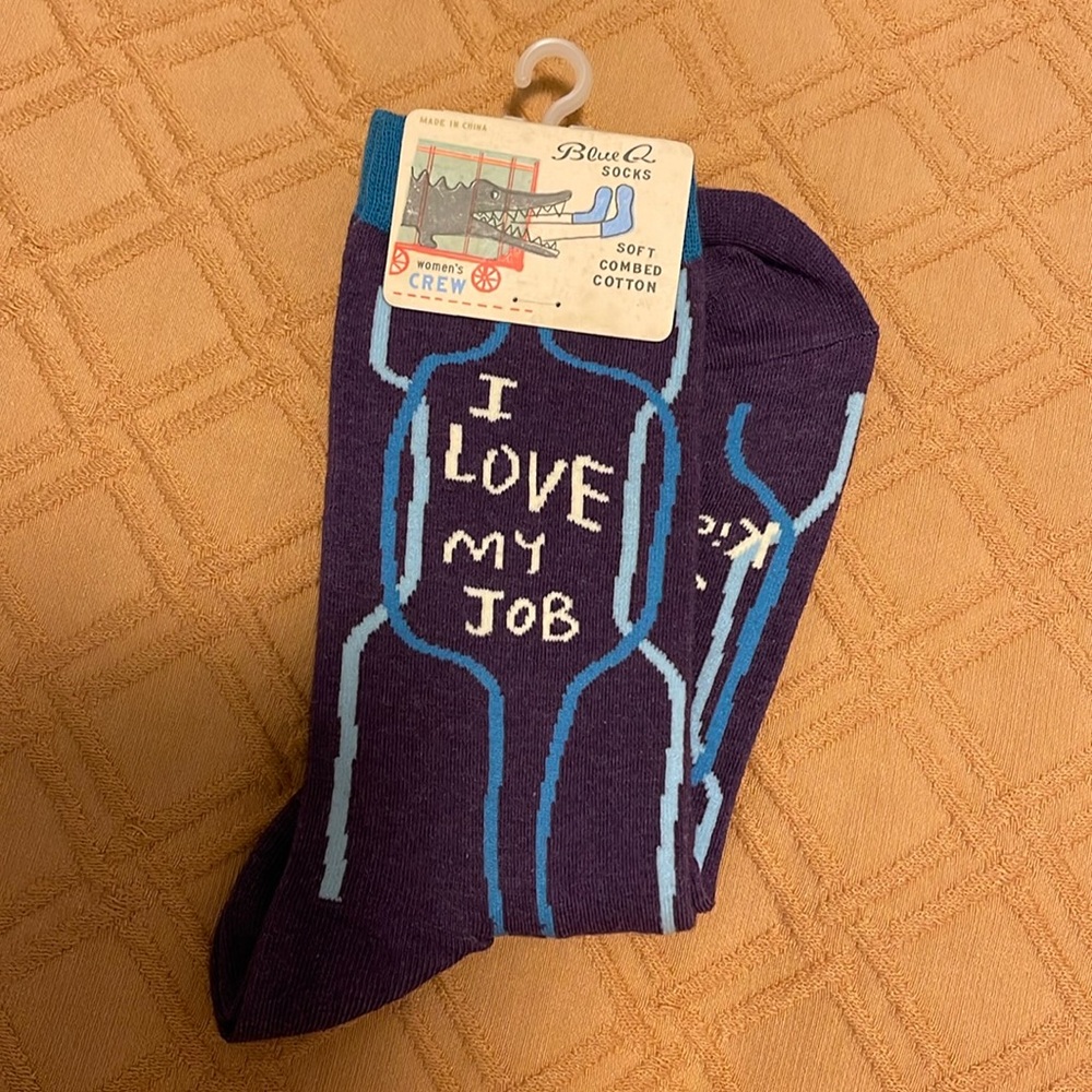 Blue Q socks, fun gift 🎁, women’s size 5-10, New